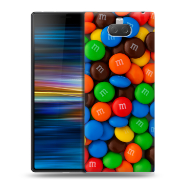 Пластиковый чехол на Sony Xperia 10 Plus с принтом Конфеты Пластиковый чехол на Sony Xperia 10 Plus с принтом Конфеты