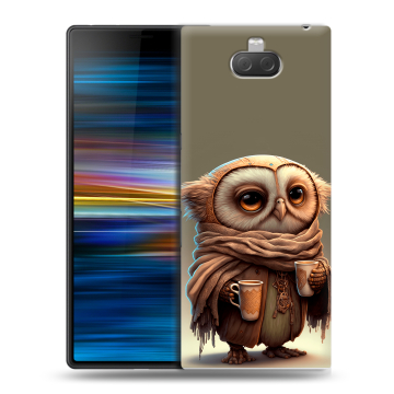 Пластиковый чехол на Sony Xperia 10 Plus с принтом Сова Пластиковый чехол на Sony Xperia 10 Plus с принтом Сова