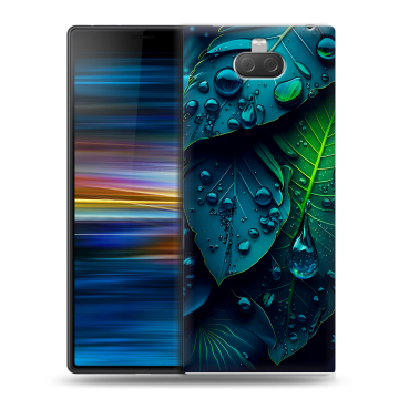 Пластиковый чехол на Sony Xperia 10 Plus с принтом Листья Пластиковый чехол на Sony Xperia 10 Plus с принтом Листья