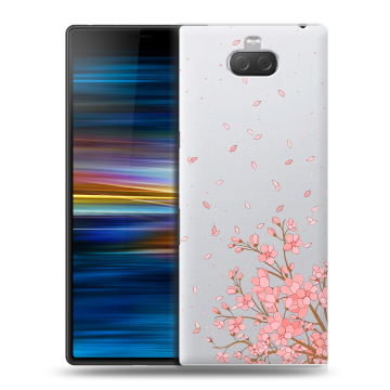 Пластиковый чехол на Sony Xperia 10 Plus с принтом Ветка сакуры
