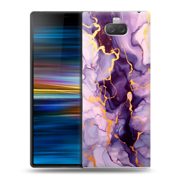 Пластиковый чехол на Sony Xperia 10 Plus с принтом Мрамор Пластиковый чехол на Sony Xperia 10 Plus с принтом Мрамор