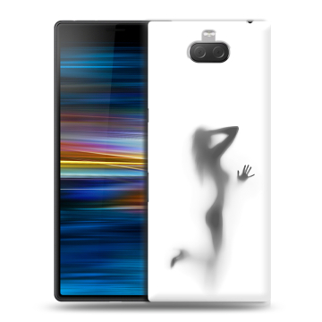 Пластиковый чехол на Sony Xperia 10 Plus с принтом Силуэт