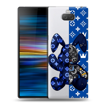 Пластиковый чехол на Sony Xperia 10 Plus с принтом Луи робот
