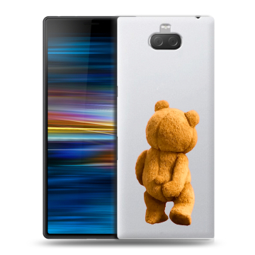 Пластиковый чехол на Sony Xperia 10 Plus с принтом Медведь Пластиковый чехол на Sony Xperia 10 Plus с принтом Медведь