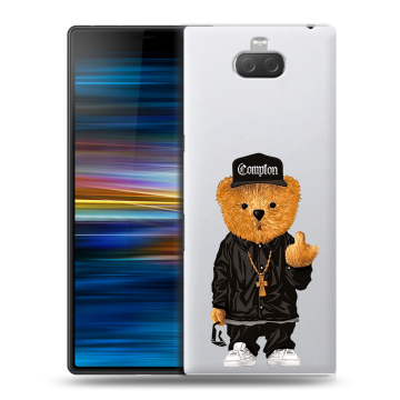 Пластиковый чехол на Sony Xperia 10 Plus с принтом Плюшевый медведь