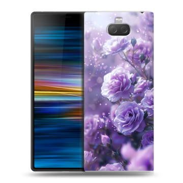 Пластиковый чехол на Sony Xperia 10 Plus с принтом Розы цветы