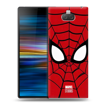Пластиковый чехол на Sony Xperia 10 Plus с принтом человек паук spiderman