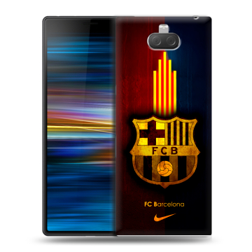 Пластиковый чехол на Sony Xperia 10 Plus с принтом Барселона Barcelona
