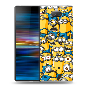 Пластиковый чехол на Sony Xperia 10 Plus с принтом Миньоны Пластиковый чехол на Sony Xperia 10 Plus с принтом Миньоны