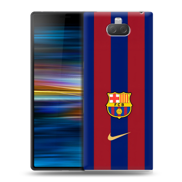 Пластиковый чехол на Sony Xperia 10 Plus с принтом Барселона Barcelona