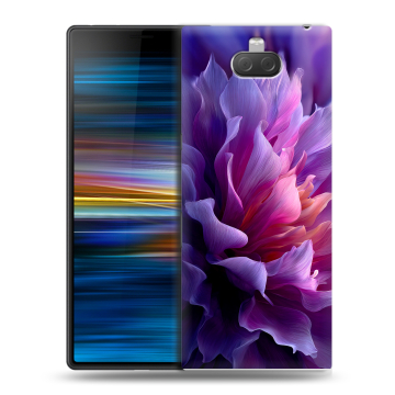 Пластиковый чехол на Sony Xperia 10 Plus с принтом женский цветы Пластиковый чехол на Sony Xperia 10 Plus с принтом женский цветы