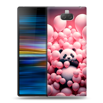 Пластиковый чехол на Sony Xperia 10 Plus с принтом Панда