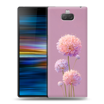 Пластиковый чехол на Sony Xperia 10 Plus с принтом Цветы Пластиковый чехол на Sony Xperia 10 Plus с принтом Цветы