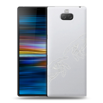 Пластиковый чехол на Sony Xperia 10 Plus с принтом Сотворение мира Пластиковый чехол на Sony Xperia 10 Plus с принтом Сотворение мира