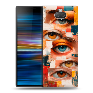 Пластиковый чехол на Sony Xperia 10 Plus с принтом Модный принт Пластиковый чехол на Sony Xperia 10 Plus с принтом Модный принт