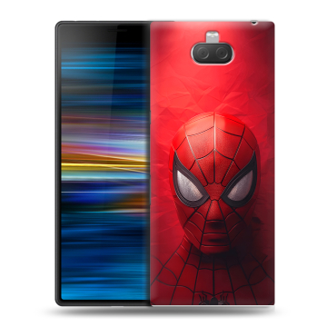 Пластиковый чехол на Sony Xperia 10 Plus с принтом Spiderman Человек паук Пластиковый чехол на Sony Xperia 10 Plus с принтом Spiderman Человек паук