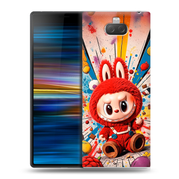 Пластиковый чехол на Sony Xperia 10 Plus с принтом Labubu Лабубу Пластиковый чехол на Sony Xperia 10 Plus с принтом Labubu Лабубу