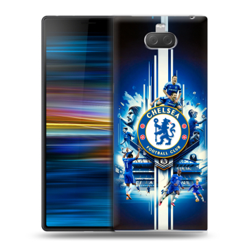 Пластиковый чехол на Sony Xperia 10 Plus с принтом Chelsea Челси