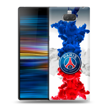 Пластиковый чехол на Sony Xperia 10 Plus с принтом PSG ПСЖ