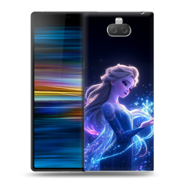 Пластиковый чехол на Sony Xperia 10 Plus с принтом Холодное сердце Frozen