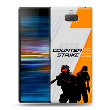 Пластиковый чехол на Sony Xperia 10 Plus с принтом Counter Strike