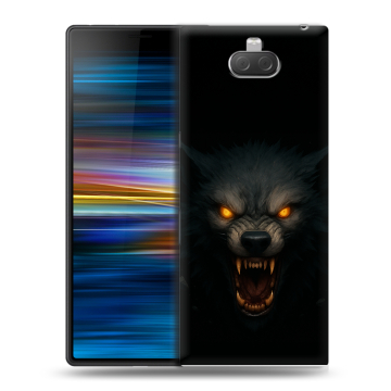 Пластиковый чехол на Sony Xperia 10 Plus с принтом Волк