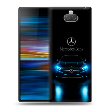 Пластиковый чехол на Sony Xperia 10 Plus с принтом Mercedes Мерседес