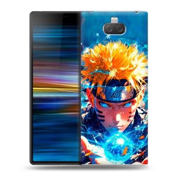 Пластиковый чехол на Sony Xperia 10 Plus с принтом Аниме Наруто Naruto