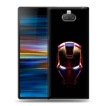 Пластиковый чехол на Sony Xperia 10 Plus с принтом IronMan Железный человек Пластиковый чехол на Sony Xperia 10 Plus с принтом IronMan Железный человек