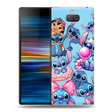 Пластиковый чехол на Sony Xperia 10 Plus с принтом Лило и Стич