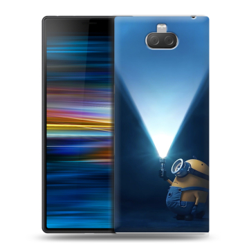 Пластиковый чехол на Sony Xperia 10 Plus с принтом Миньоны Пластиковый чехол на Sony Xperia 10 Plus с принтом Миньоны