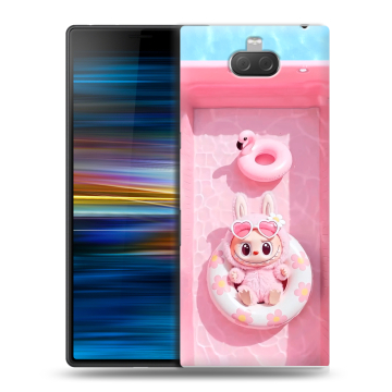 Пластиковый чехол на Sony Xperia 10 Plus с принтом Labubu Лабубу Пластиковый чехол на Sony Xperia 10 Plus с принтом Labubu Лабубу