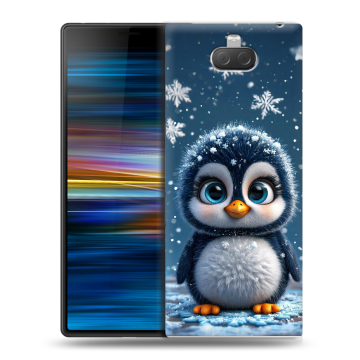 Пластиковый чехол на Sony Xperia 10 Plus с принтом Новый год Пластиковый чехол на Sony Xperia 10 Plus с принтом Новый год