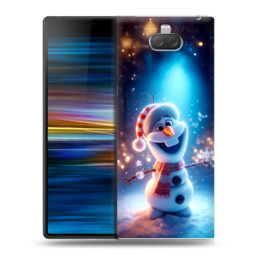 Пластиковый чехол на Sony Xperia 10 Plus с принтом Новый год Пластиковый чехол на Sony Xperia 10 Plus с принтом Новый год