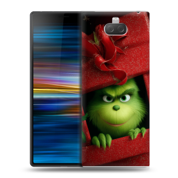 Пластиковый чехол на Sony Xperia 10 Plus с принтом Новый год Пластиковый чехол на Sony Xperia 10 Plus с принтом Новый год