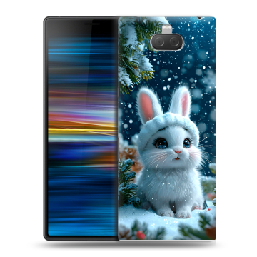 Пластиковый чехол на Sony Xperia 10 Plus с принтом Новый год Пластиковый чехол на Sony Xperia 10 Plus с принтом Новый год