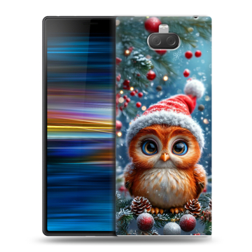 Пластиковый чехол на Sony Xperia 10 Plus с принтом Новый год