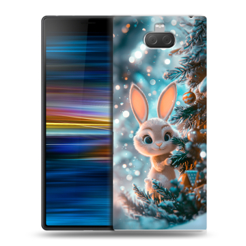 Пластиковый чехол на Sony Xperia 10 Plus с принтом Новый год