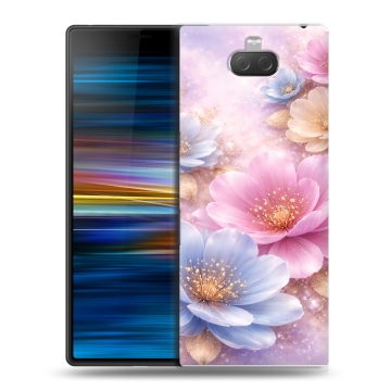 Пластиковый чехол на Sony Xperia 10 Plus с принтом женский