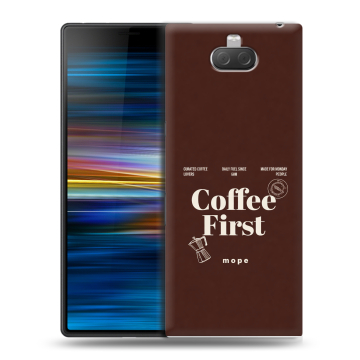 Пластиковый чехол на Sony Xperia 10 Plus с принтом женский