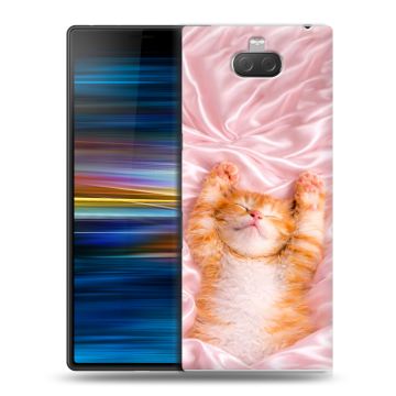 Пластиковый чехол на Sony Xperia 10 Plus с принтом женский