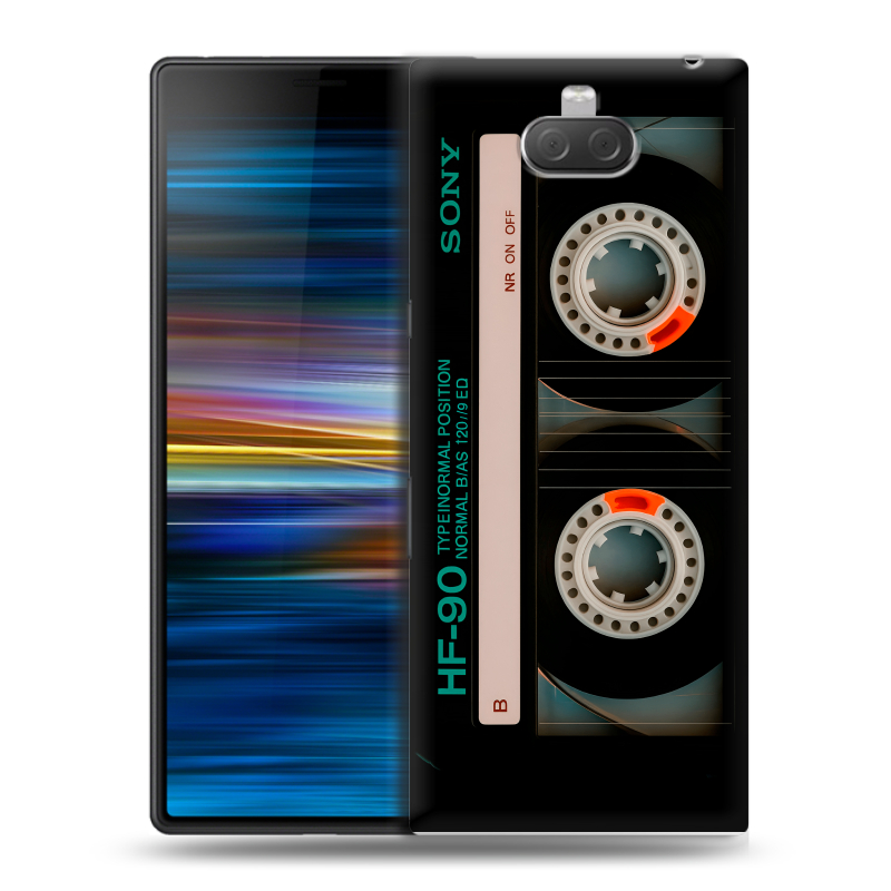 Пластиковый чехол на Sony Xperia 10 Plus с принтом Кассета Пластиковый чехол на Sony Xperia 10 Plus с принтом Кассета