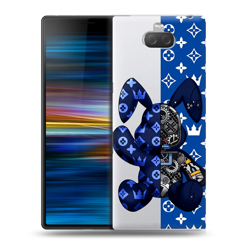Пластиковый чехол на Sony Xperia 10 Plus с принтом Луи робот Пластиковый чехол на Sony Xperia 10 Plus с принтом Луи робот