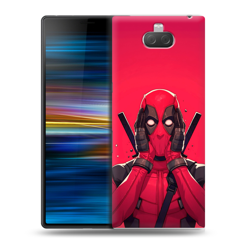 Пластиковый чехол на Sony Xperia 10 Plus с принтом Дедпул Deadpool Пластиковый чехол на Sony Xperia 10 Plus с принтом Дедпул Deadpool