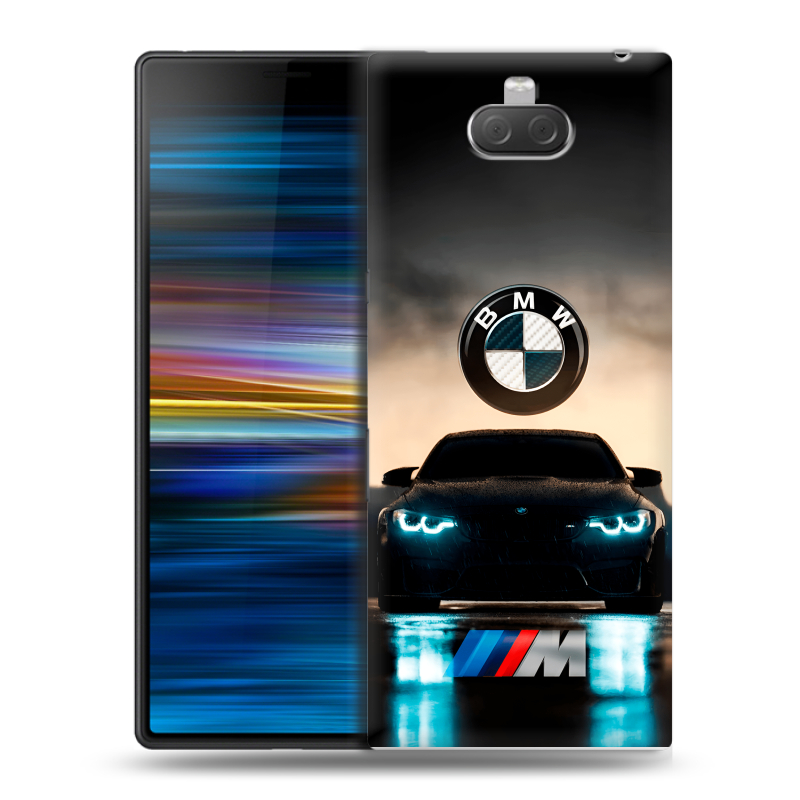Пластиковый чехол на Sony Xperia 10 Plus с принтом БМВ BMW Пластиковый чехол на Sony Xperia 10 Plus с принтом БМВ BMW