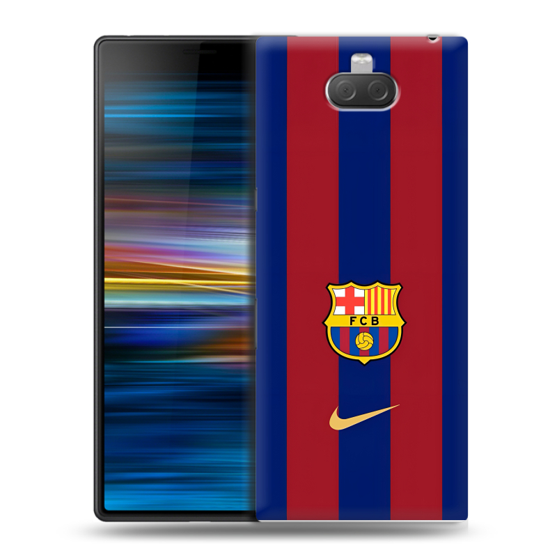 Пластиковый чехол на Sony Xperia 10 Plus с принтом Барселона Barcelona Пластиковый чехол на Sony Xperia 10 Plus с принтом Барселона Barcelona