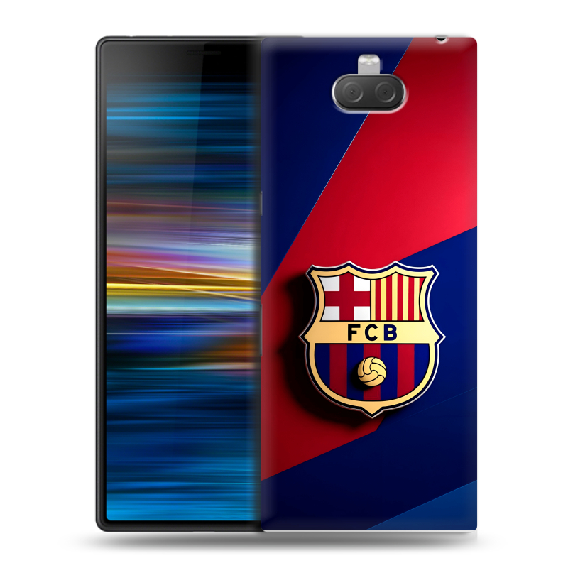 Пластиковый чехол на Sony Xperia 10 Plus с принтом Барселона Barcelona Пластиковый чехол на Sony Xperia 10 Plus с принтом Барселона Barcelona