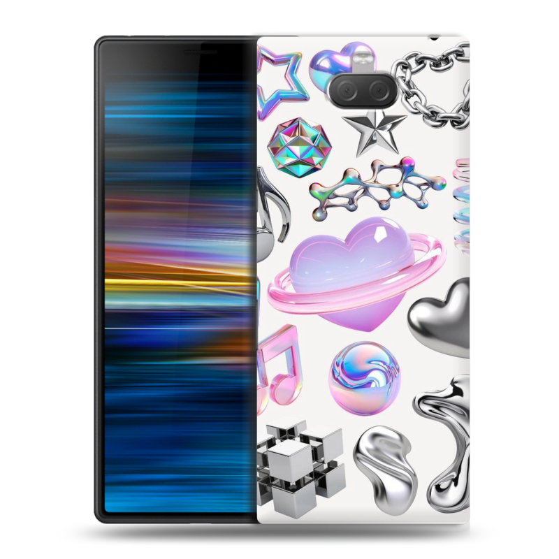 Пластиковый чехол на Sony Xperia 10 Plus с принтом Y2K Пластиковый чехол на Sony Xperia 10 Plus с принтом Y2K