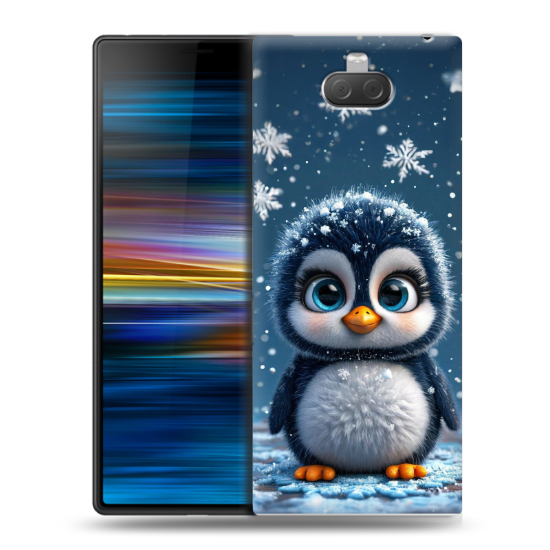 Пластиковый чехол на Sony Xperia 10 Plus с принтом Новый год Пластиковый чехол на Sony Xperia 10 Plus с принтом Новый год