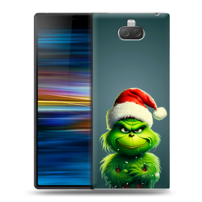 Пластиковый чехол на Sony Xperia 10 Plus с принтом Новый год Пластиковый чехол на Sony Xperia 10 Plus с принтом Новый год
